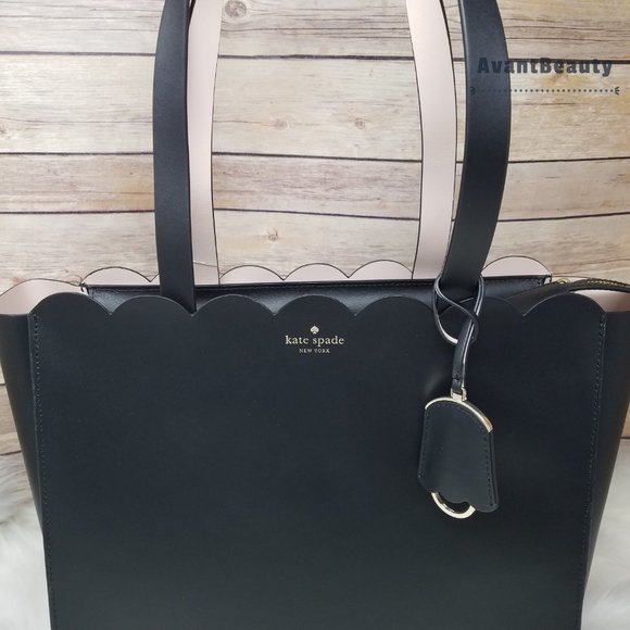 Kate Spade Mina Magnolia Street Scalloped Tote New - Picture 2 of 16